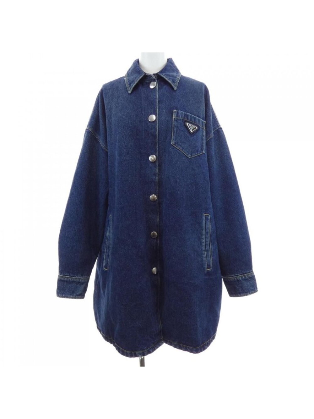 Prada Triangle Logo Coat